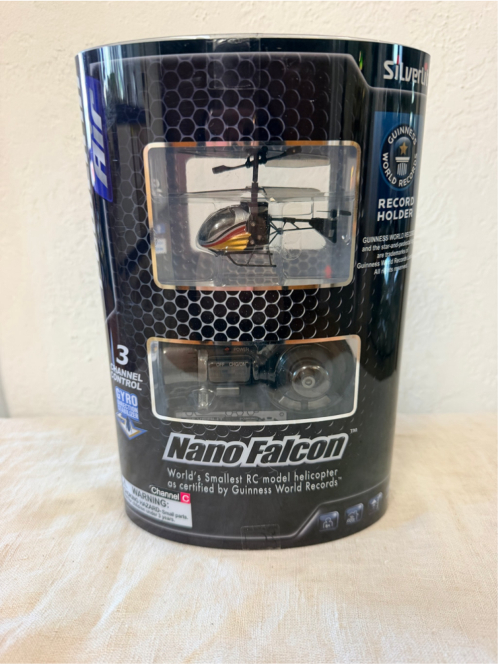 2014 Silverlit Nano Falcon RC Helicopter Guinness World Record 3 Channel C 84665